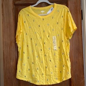 Yellow cactus t shirt